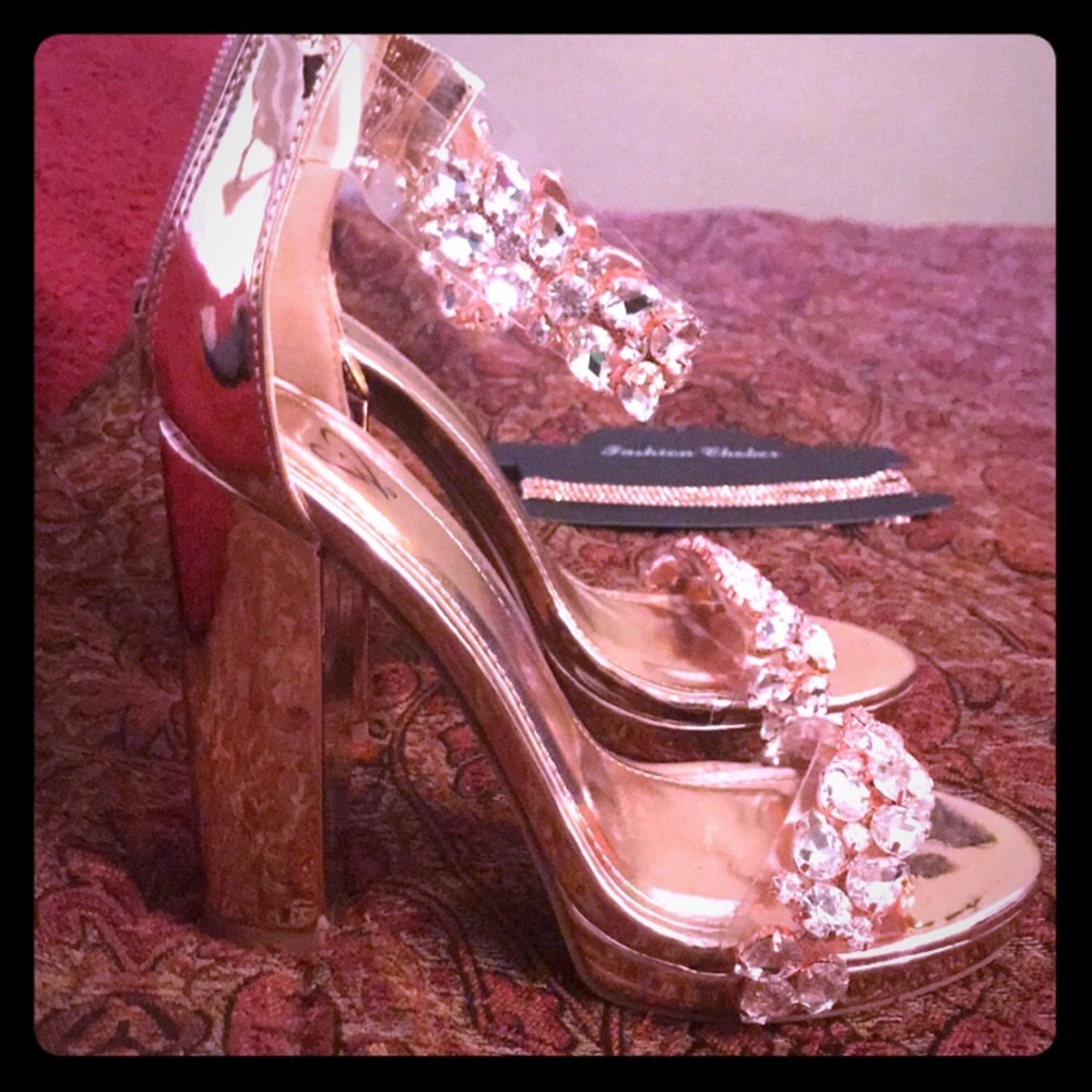 Rose gold heels
